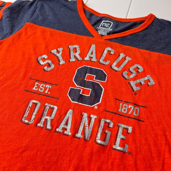 Syracuse University SU Orange Women's V-Neck T-shirt Size Medium Pro Edge NWT - Picture 3 of 7
